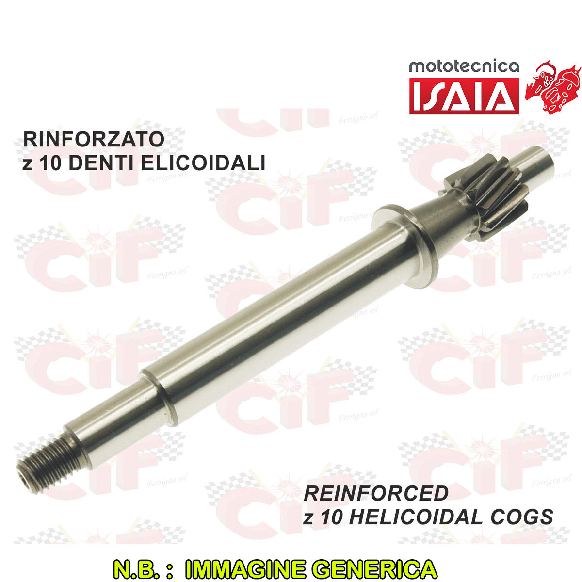 ALBERINO C/ROCCHETTO RINFORZATO Z10 DENTI ELICOIDALI
