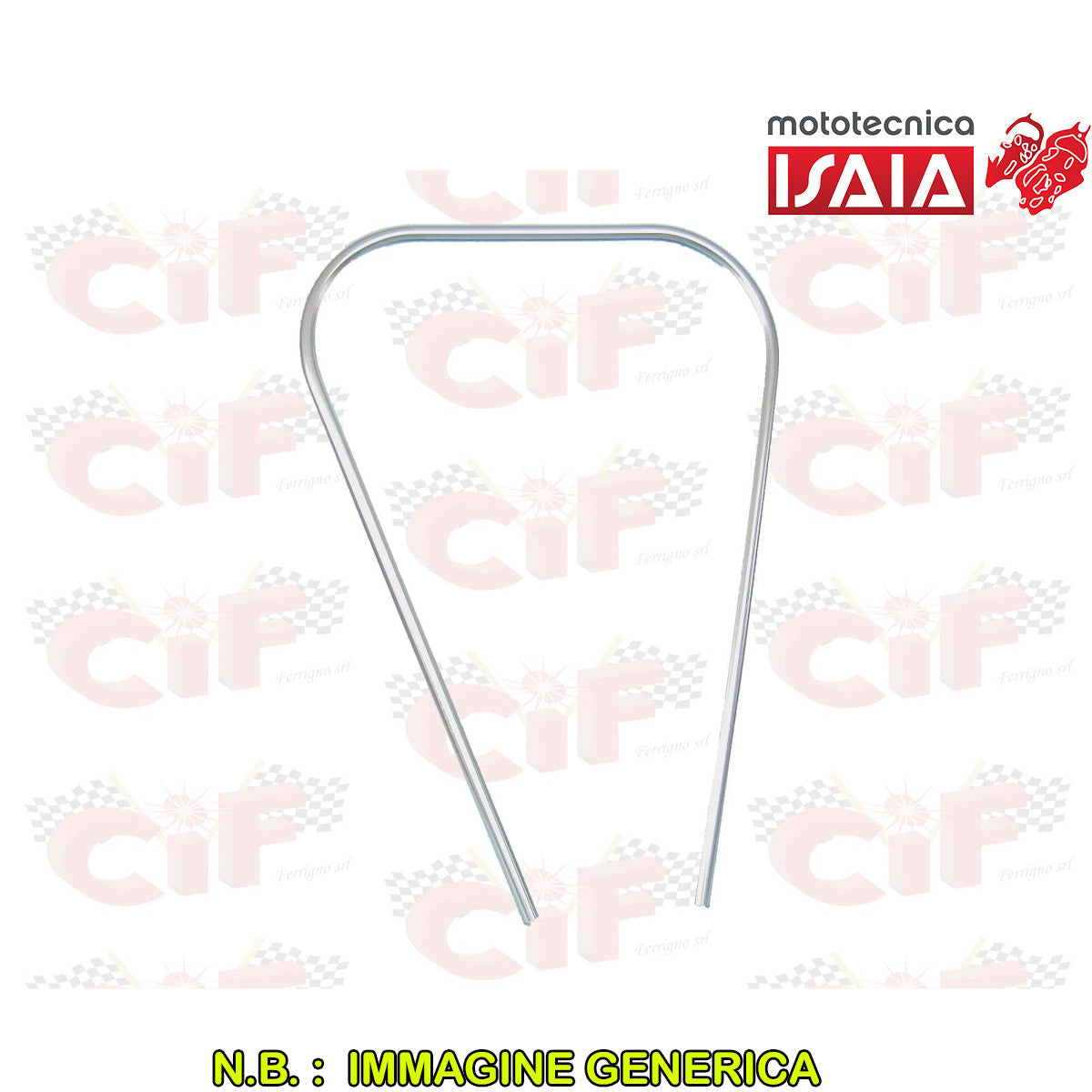 BORDO SCUDO IN MERAL CROMATO VESPA PX PE ARCOBALENO