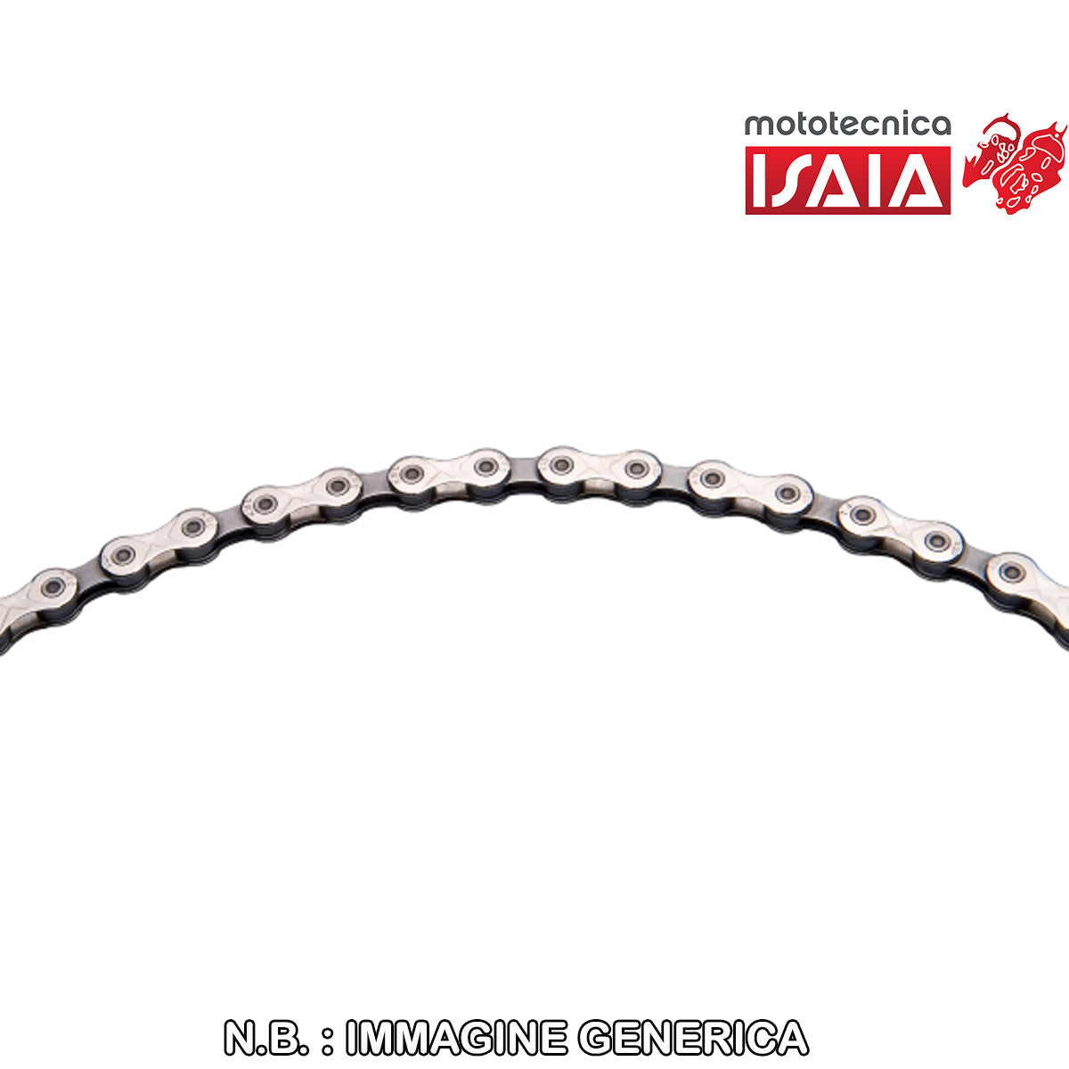 CATENA X9 9V - 114 MAGLIE, ARGENTO GRIGIO
