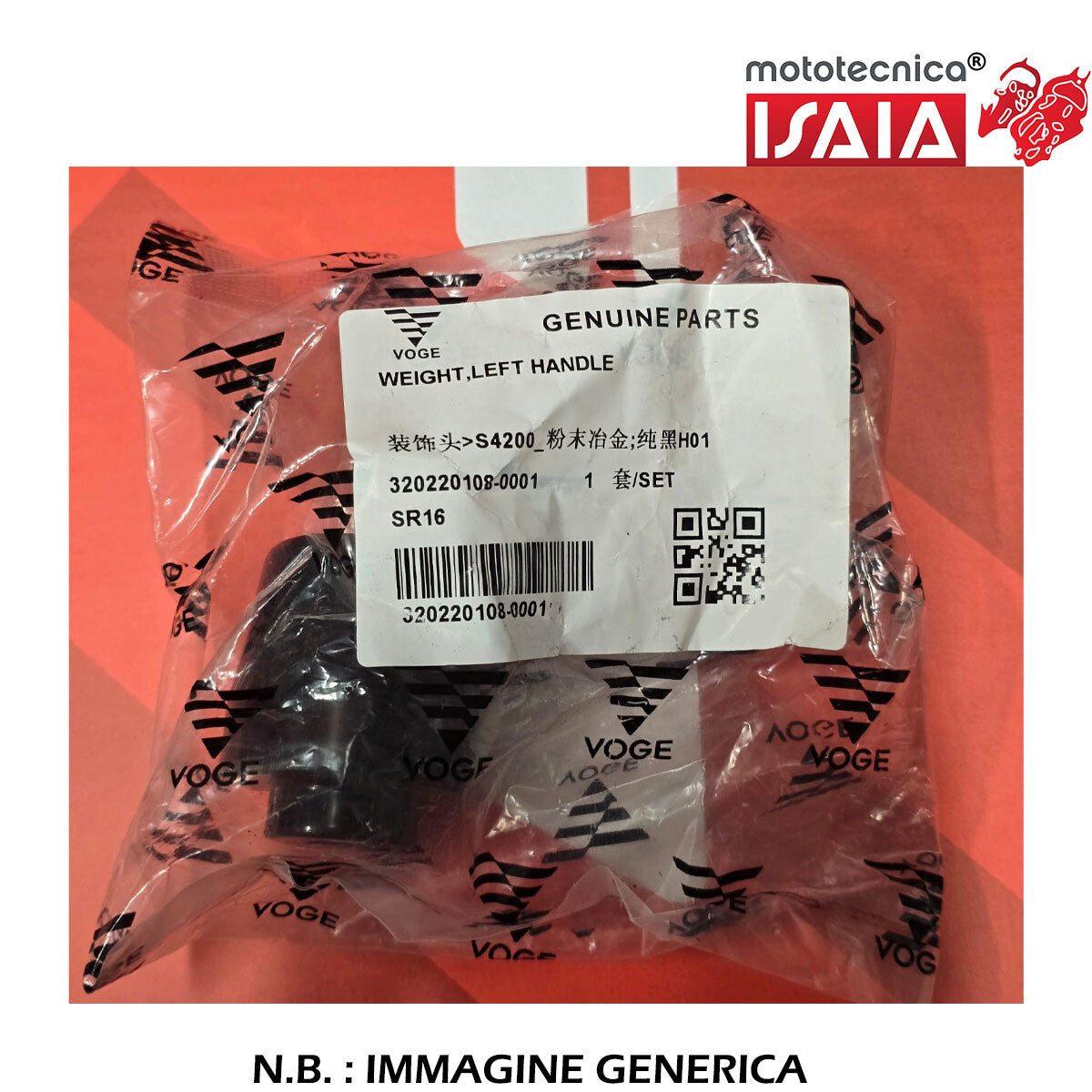 CONTRAPPESO MANUBRIO SR16 125/200cc