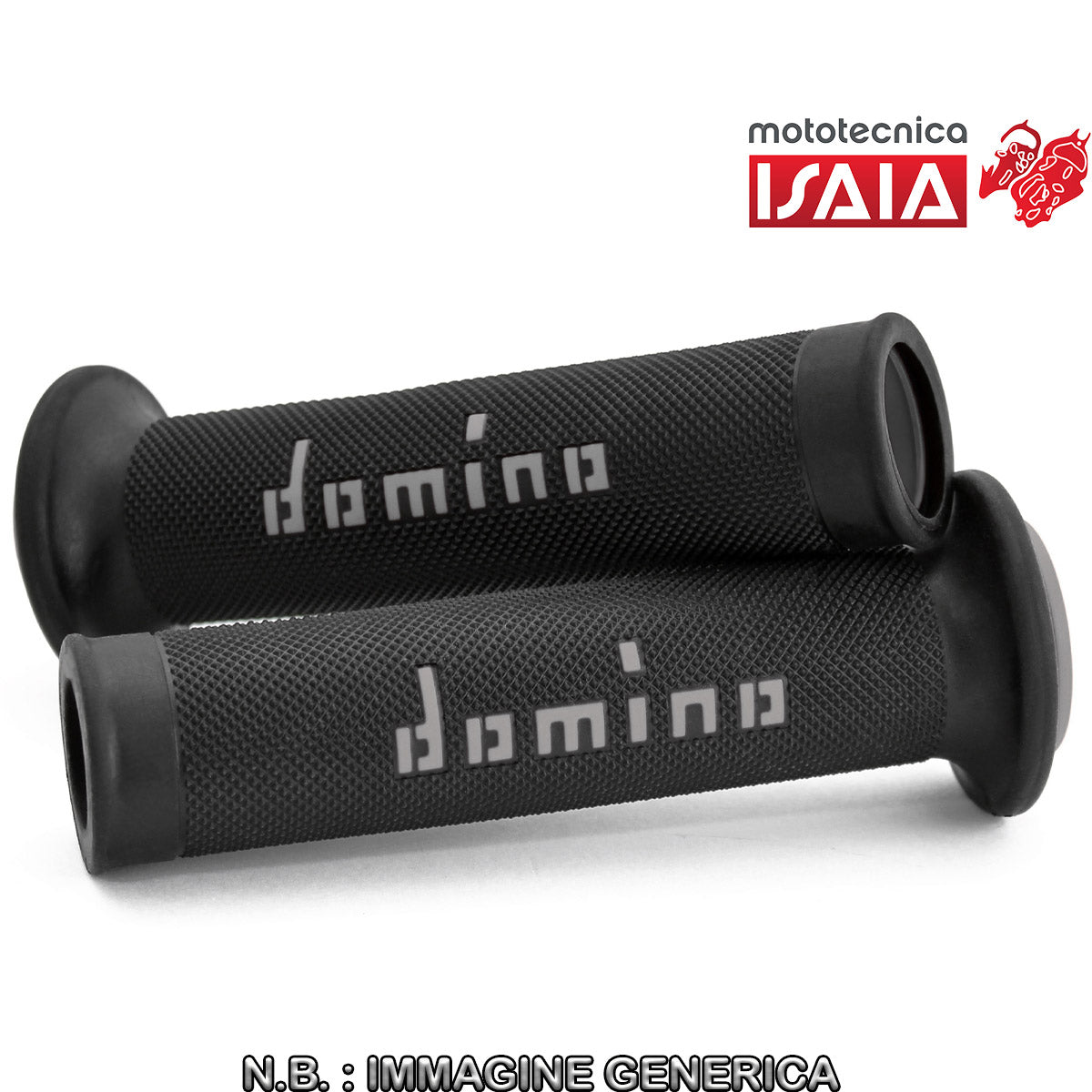 COPPIA MANOPOLE NERO/GRIGIO ROAD-RACING