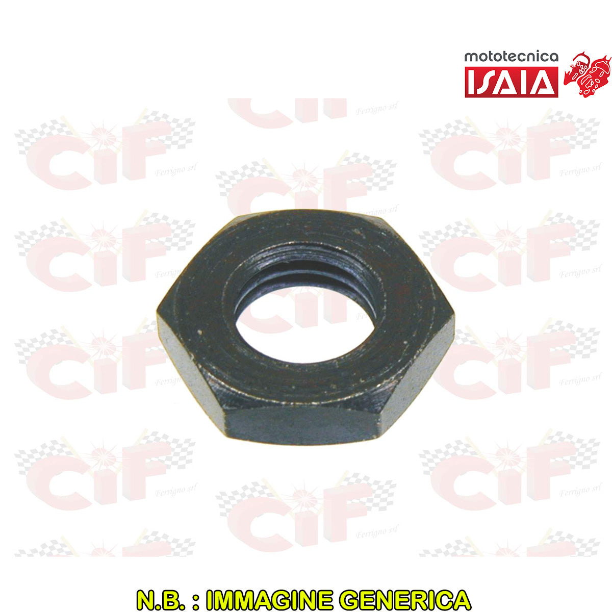 DADO M12x1,5 -CHIAVE 19- FISSA PIGNONE COPPIA PRIMARIA PIAGGIO VESPA