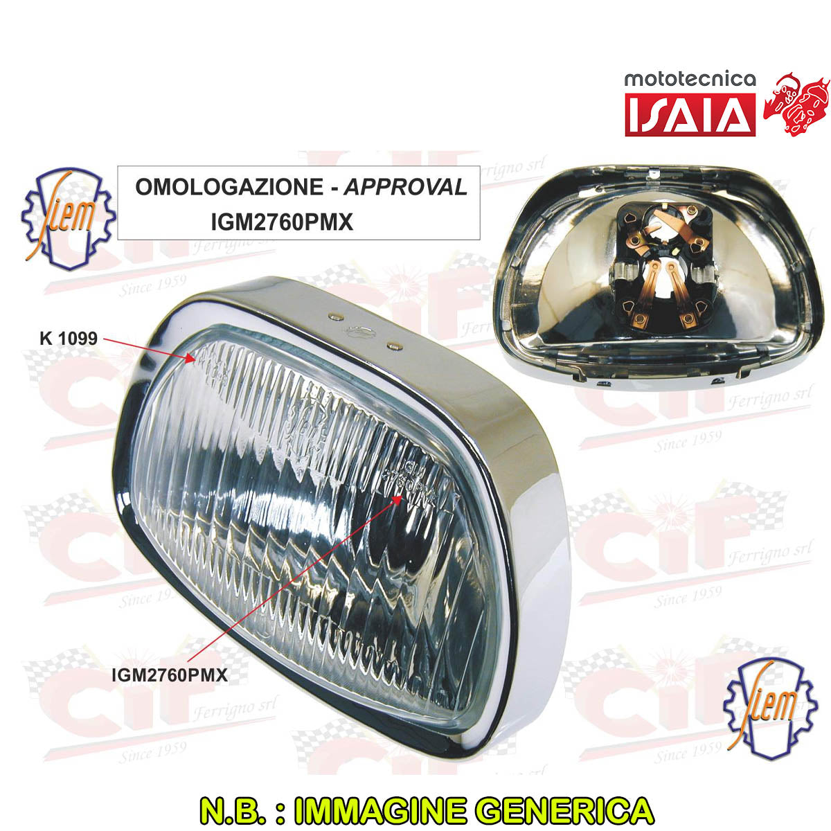 FANALE ANTERIORE ORIG. SIEM CPL.DI PORTALAMPADA