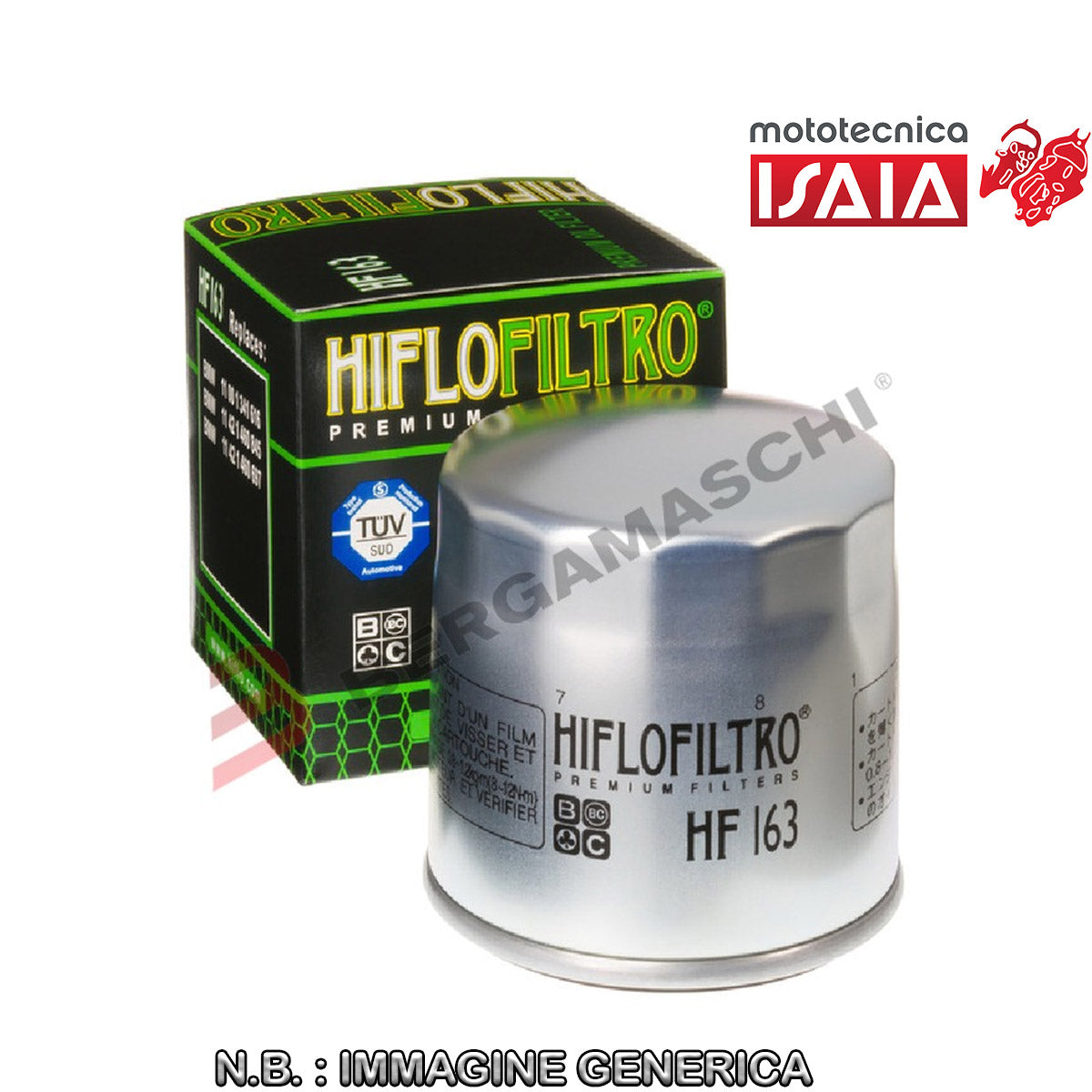 FILTRO OLIO BMW R 850 GS 99- GRIGIO