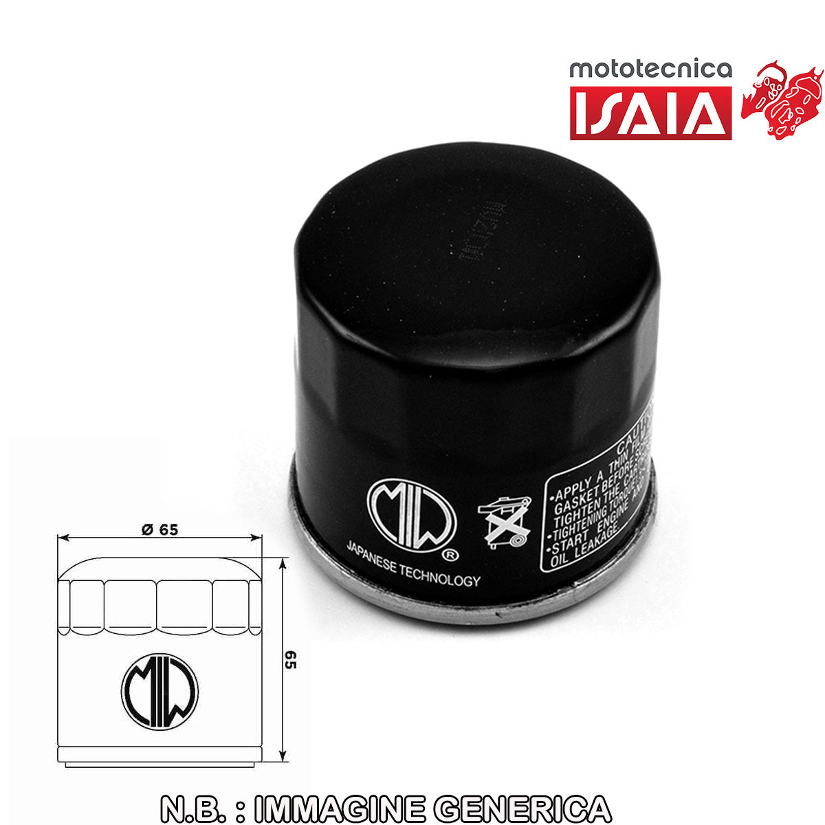 FILTRO OLIO MEIWA MV AGUSTA BRUTALE