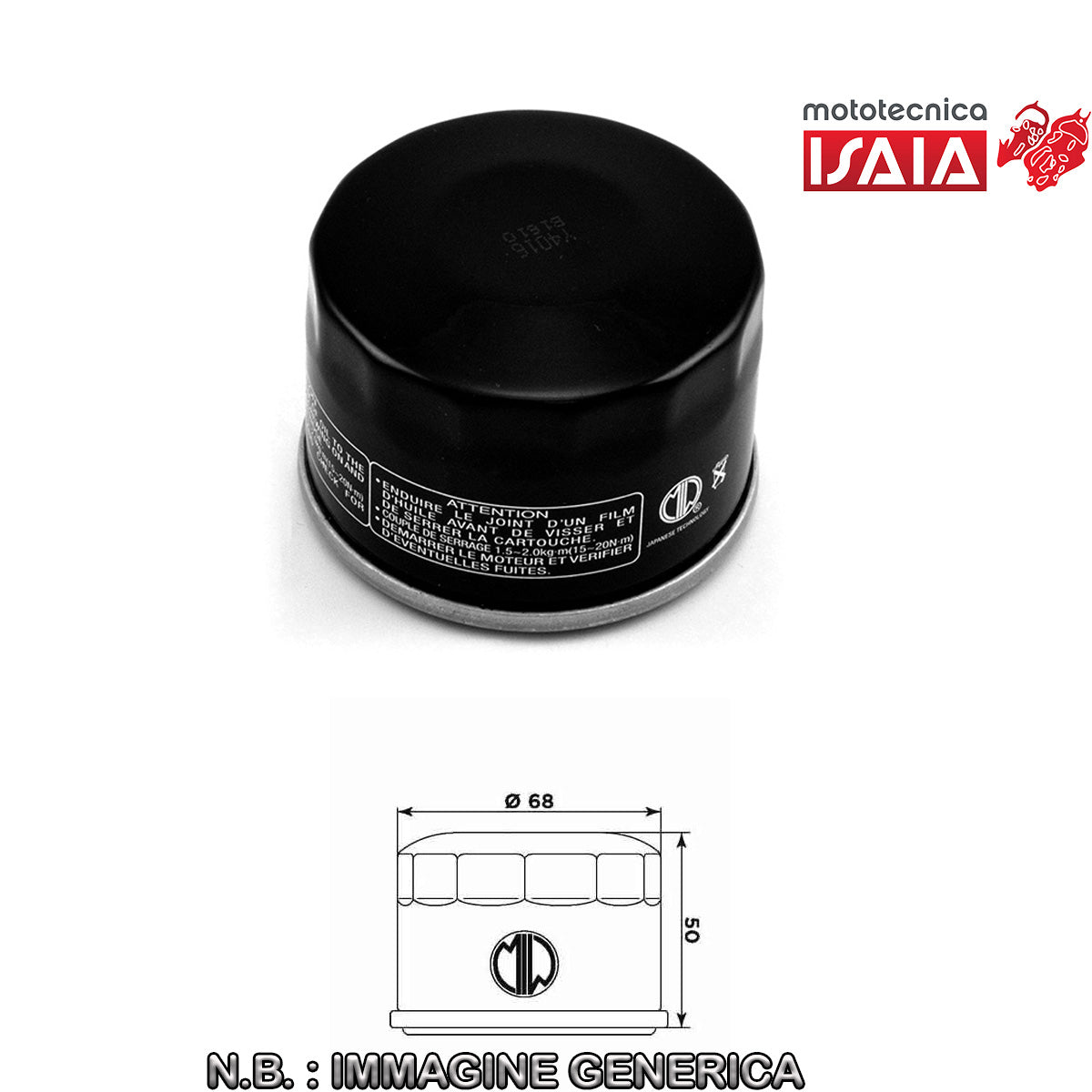 FILTRO OLIO MEIWA YAMAHA T-MAX 500/530