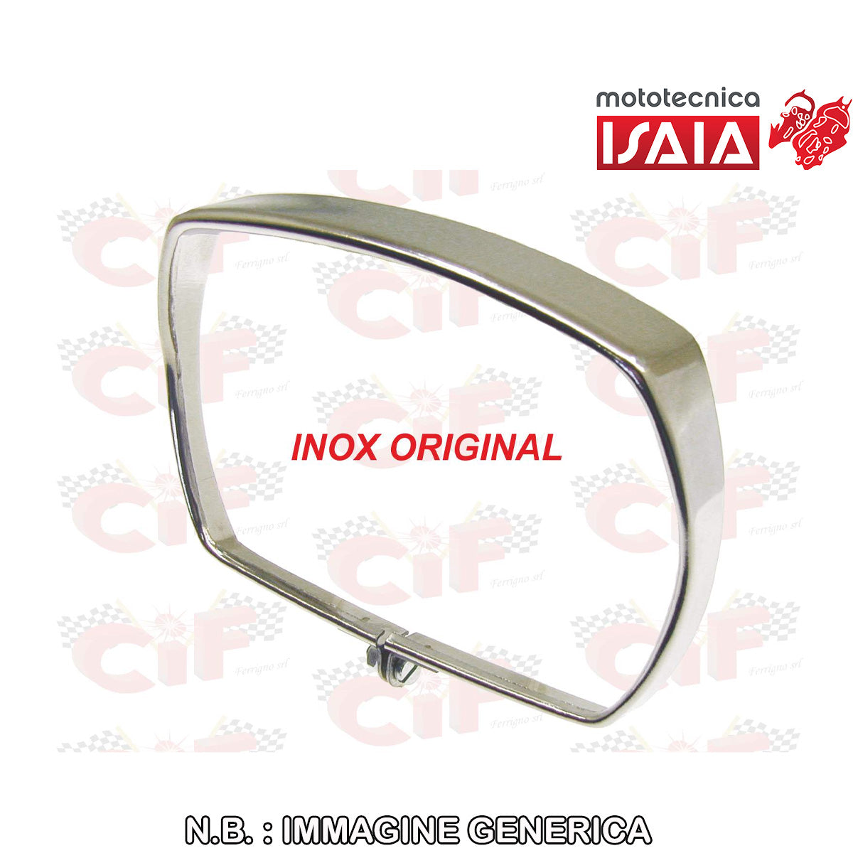 GHIERA IN ACCIAIO INOX PER FANALE ANTERIORE VESPA 50 SPECIAL
