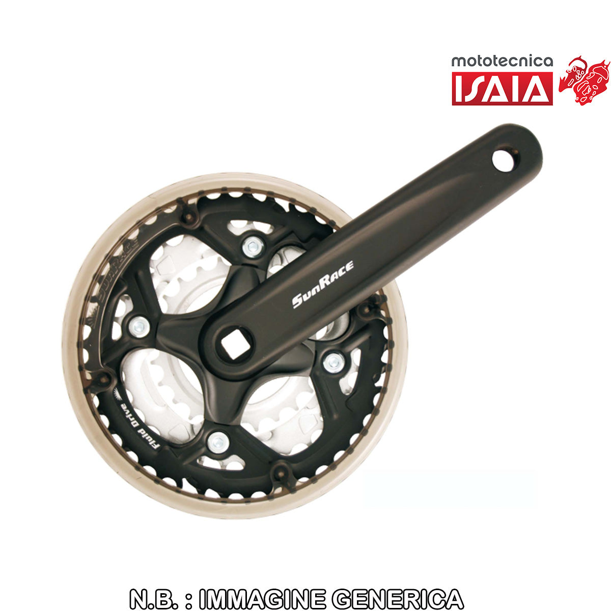 GUARNITURA FCM500 MTB 8/7/6V - 42X34X24D, 170 MM, NERO ARGENTO
