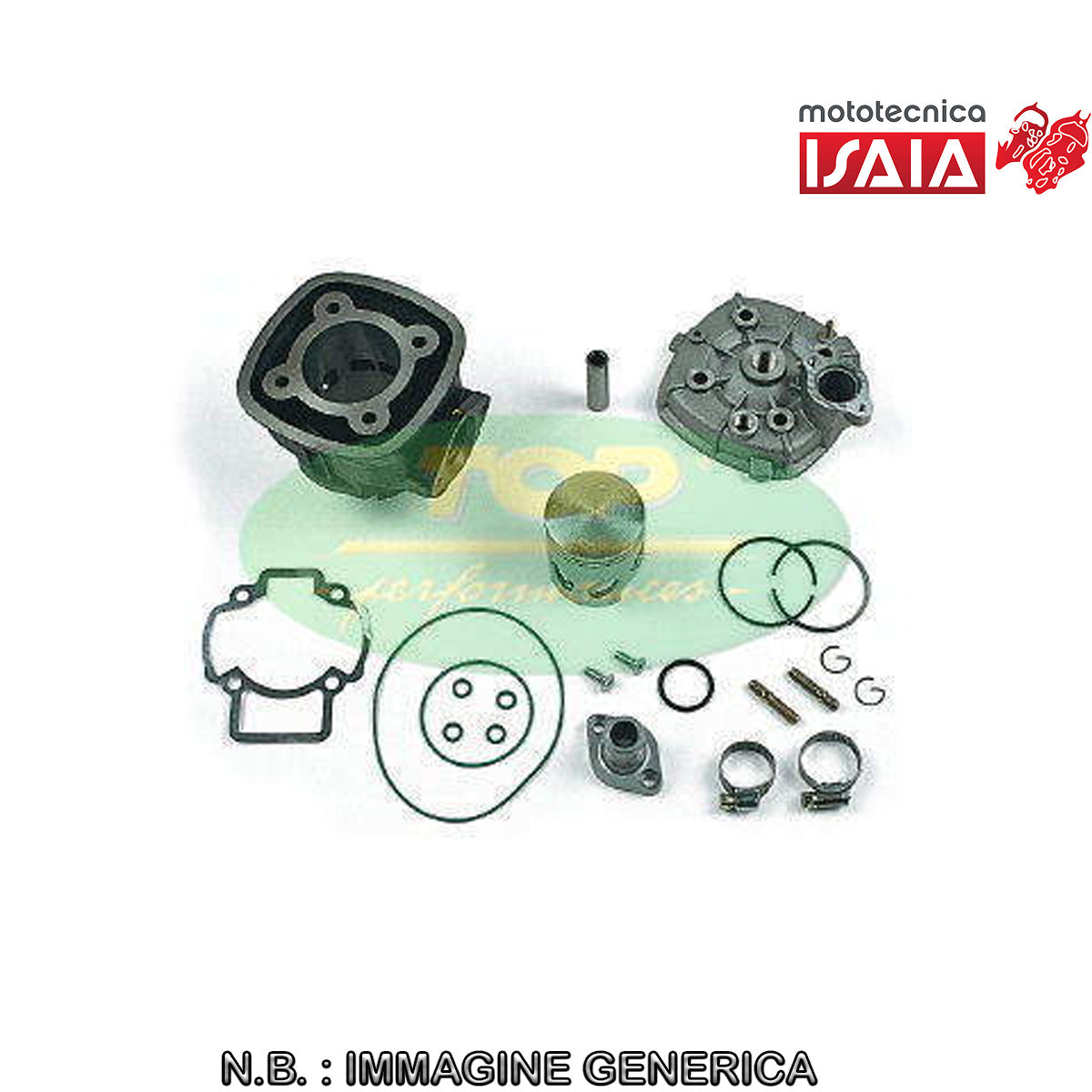 Gruppo termico ø 48 per Piaggio Liquid Cooled con raccordo