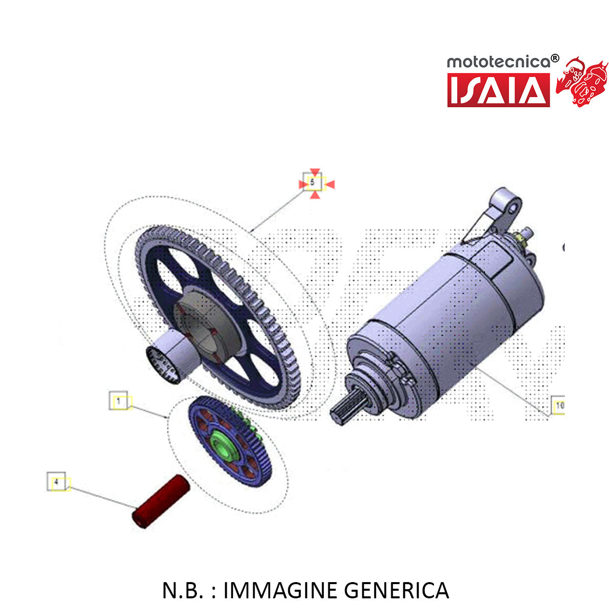 INGRANAGGIO AVVIAMENTO COMPLETO