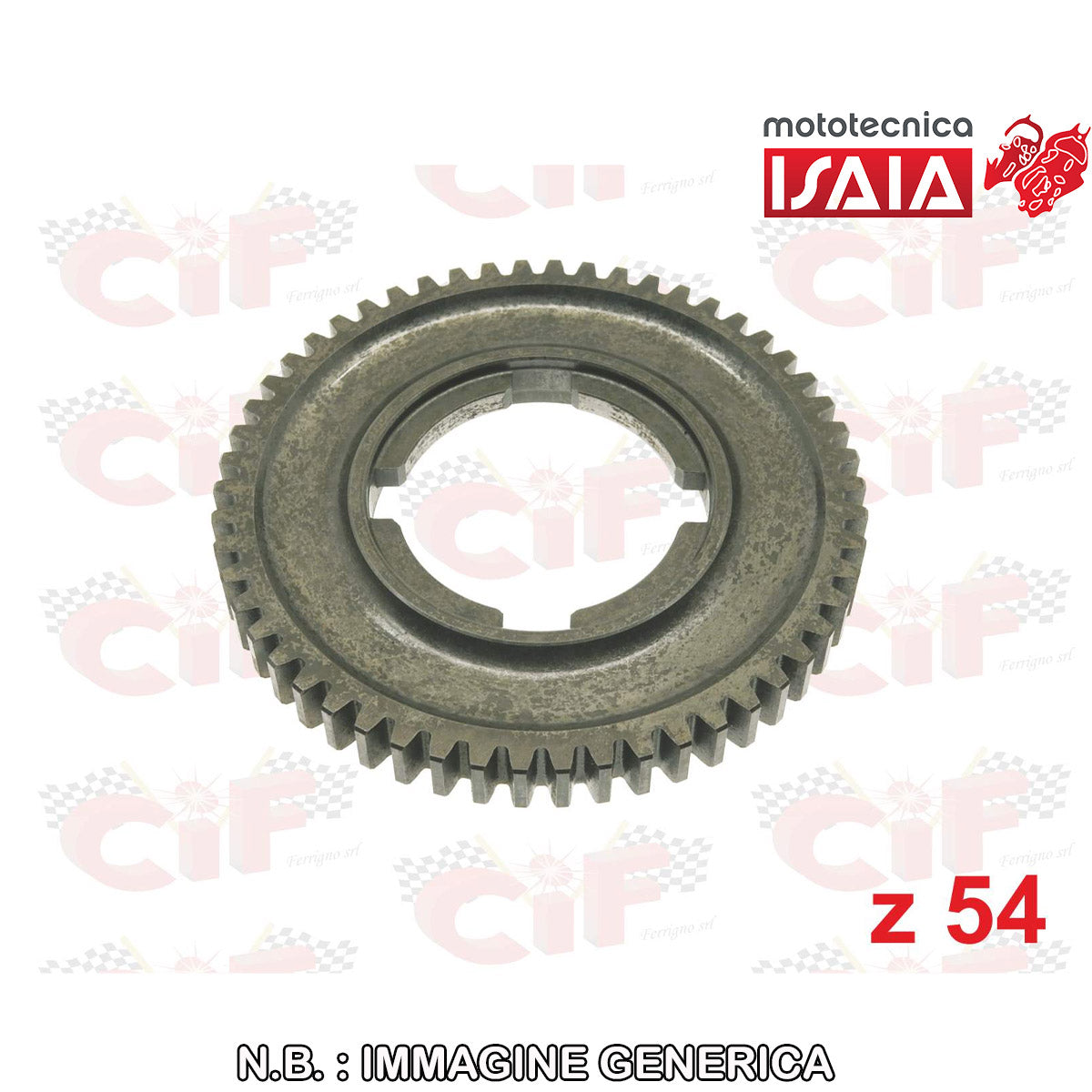 INGRANAGGIO DI 2^VELOCITA' z 54 - DENTI PASSO FINE