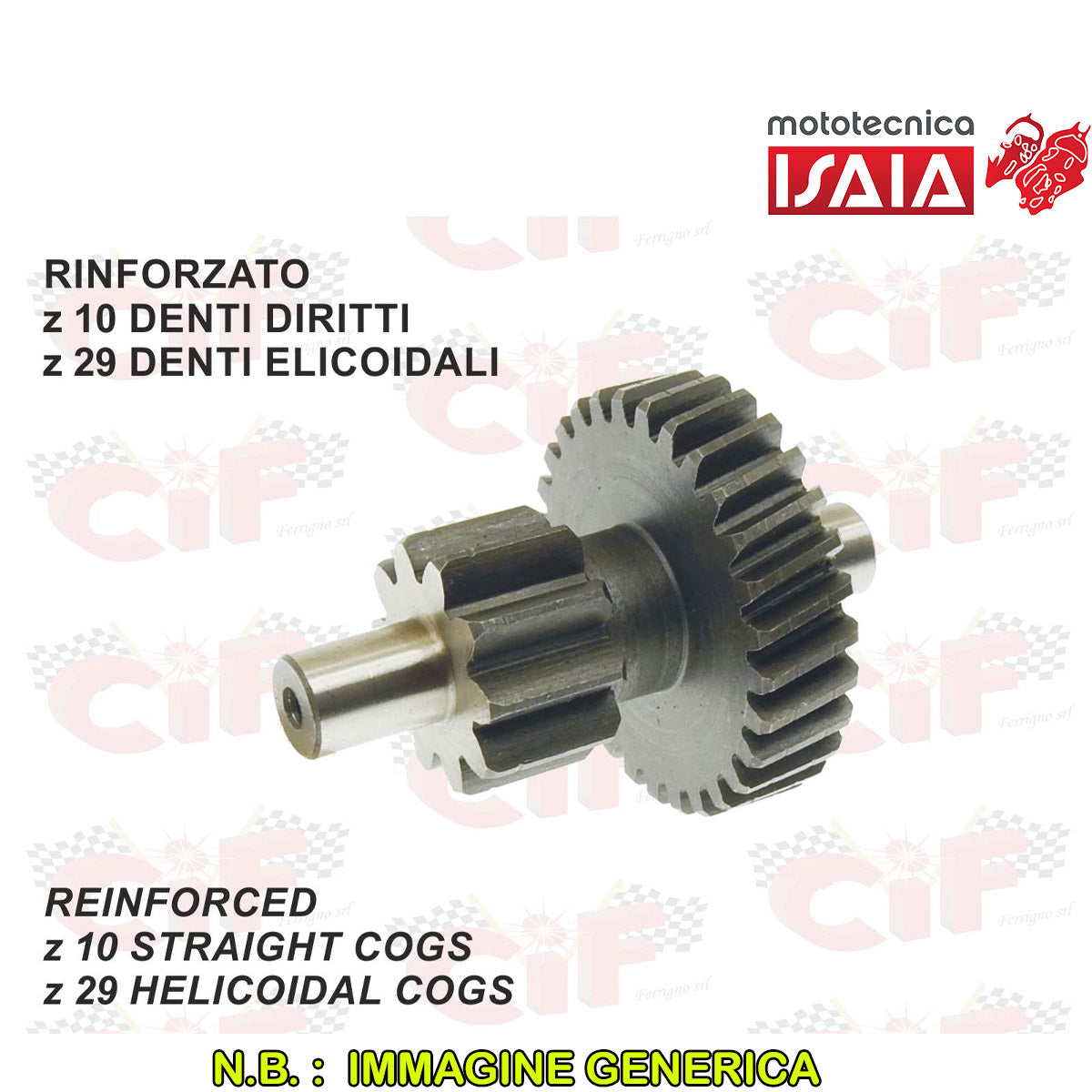 INGRANAGGIO DUPLO RINVIO RINFORZATO X VARIATORE
