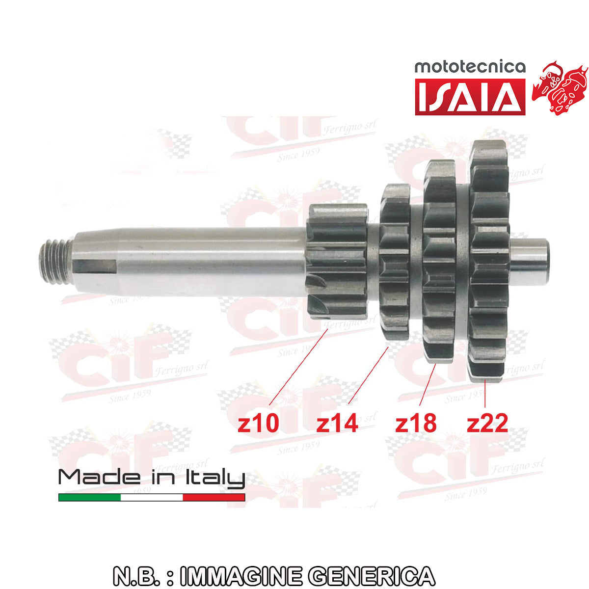 INGRANAGGIO QUADRUPLO 4 VELOCITA' - VESPA