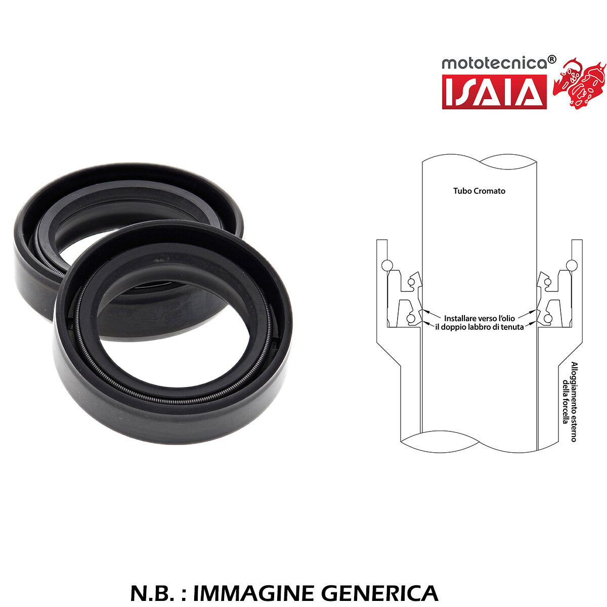 KIT PARAOLIO FORCELLA 45x58x10.5 Tipo DRD2