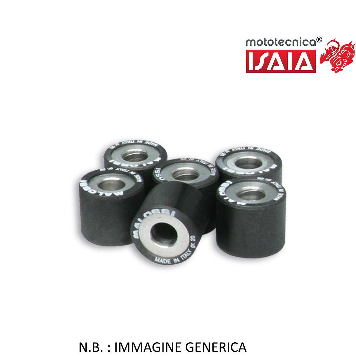 KIT RULLI DIAM 25x22,2 GR 26 PER VARIATORI ORIGINALI E MULTIVAR