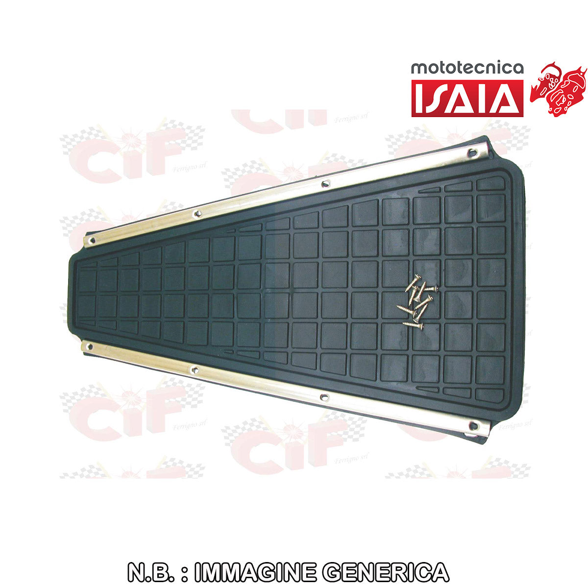 KIT TAPPETO+CP.LISTELLI+8 VITI INOX TESTA CROCE SVASATA