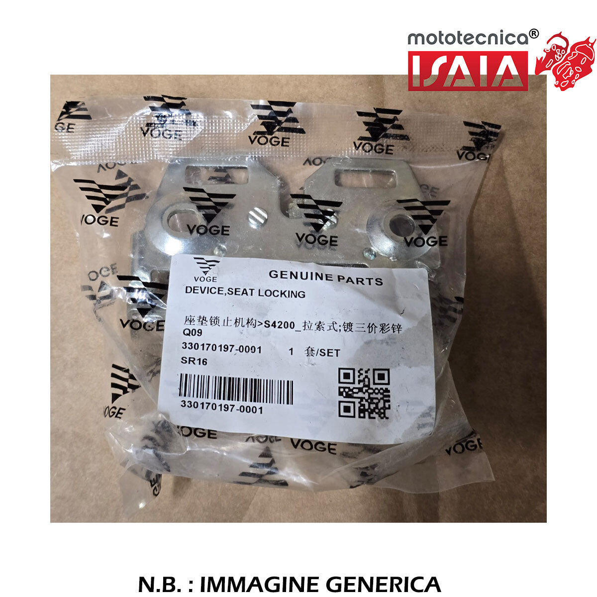 MECCANISMO CHIUSURA SELLA VOGE SR16 125/200cc