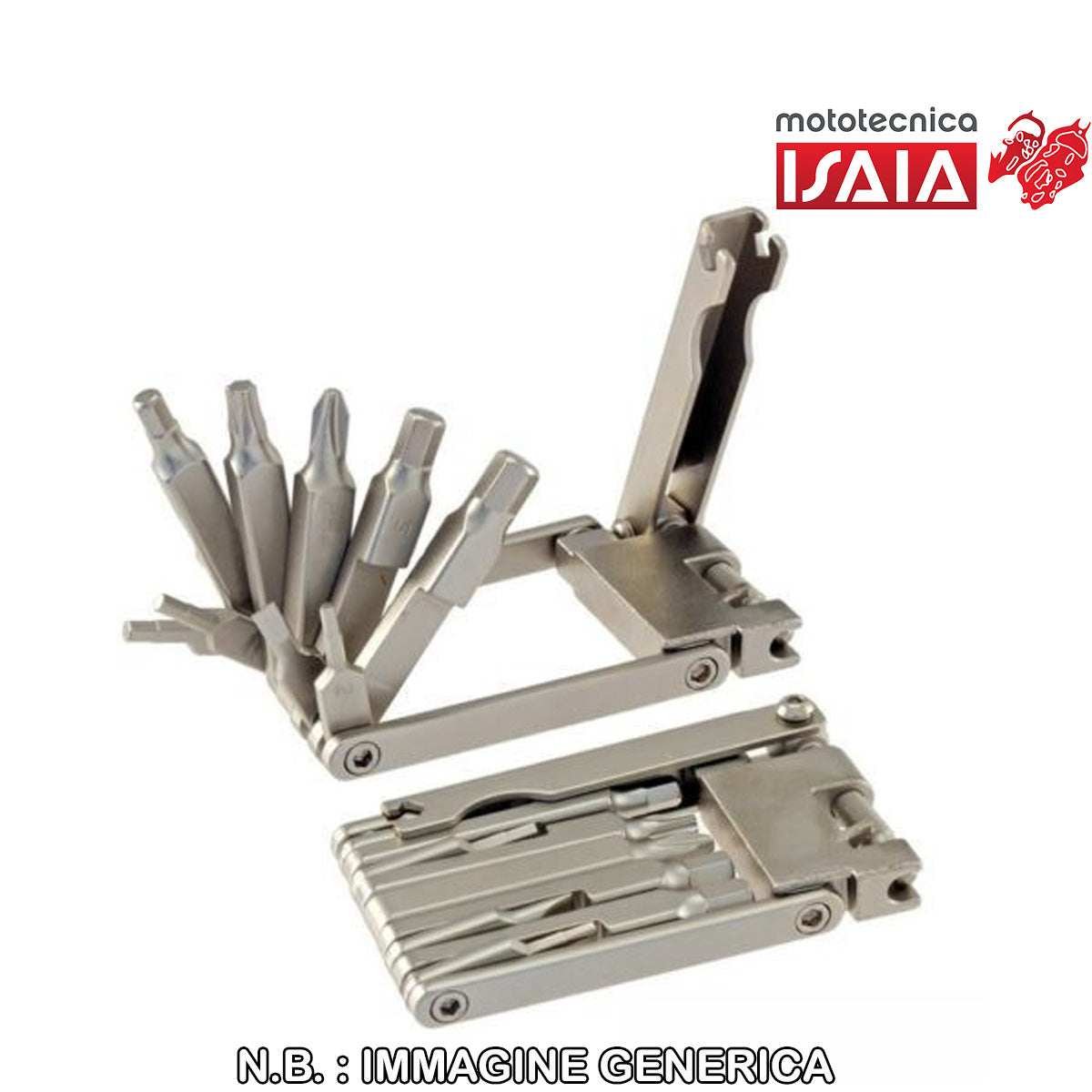 MINIATTREZZO TASCABILE ULTRAPIATTO MULTIFUNZIONE CON SMAGLIACATENA