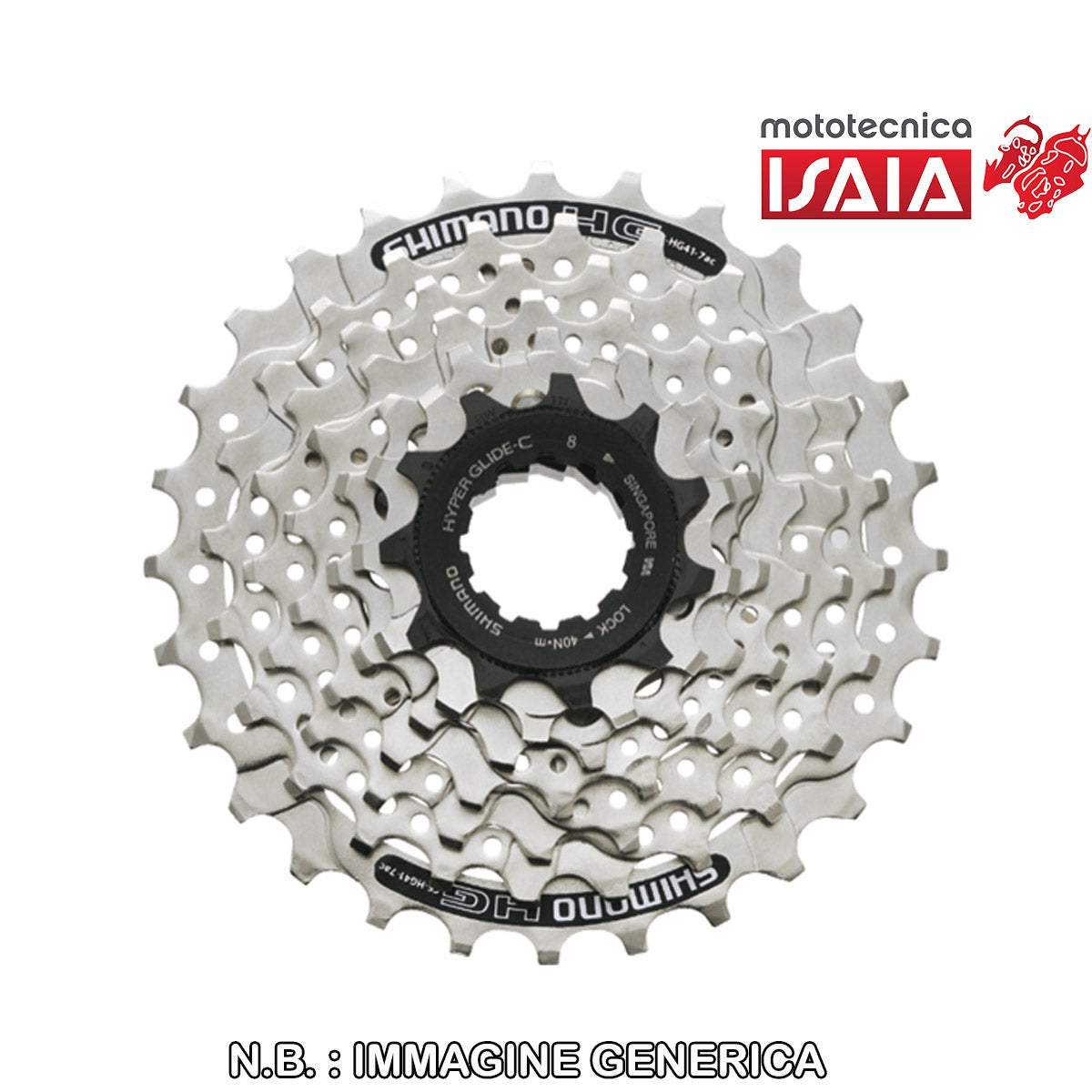 PACCO PIGNONI A CASSETTA ACERA HG41 7V - 11-28 DENTI, ARGENTO, SH11