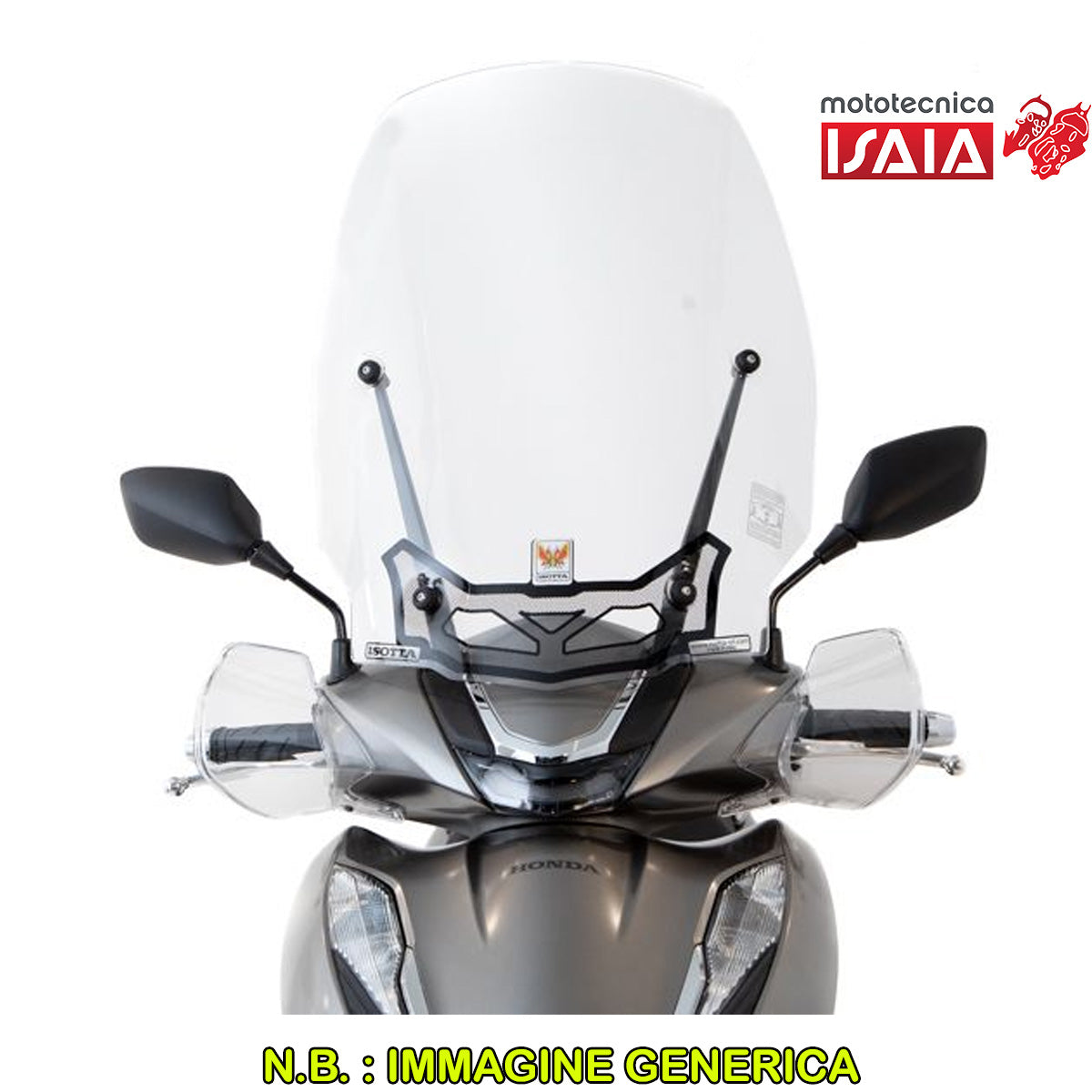 PARABREZZA ALTO CON SERIGRAFIA ANTI REFRAZIONE SOLARE HONDA SH 125I 150I 350