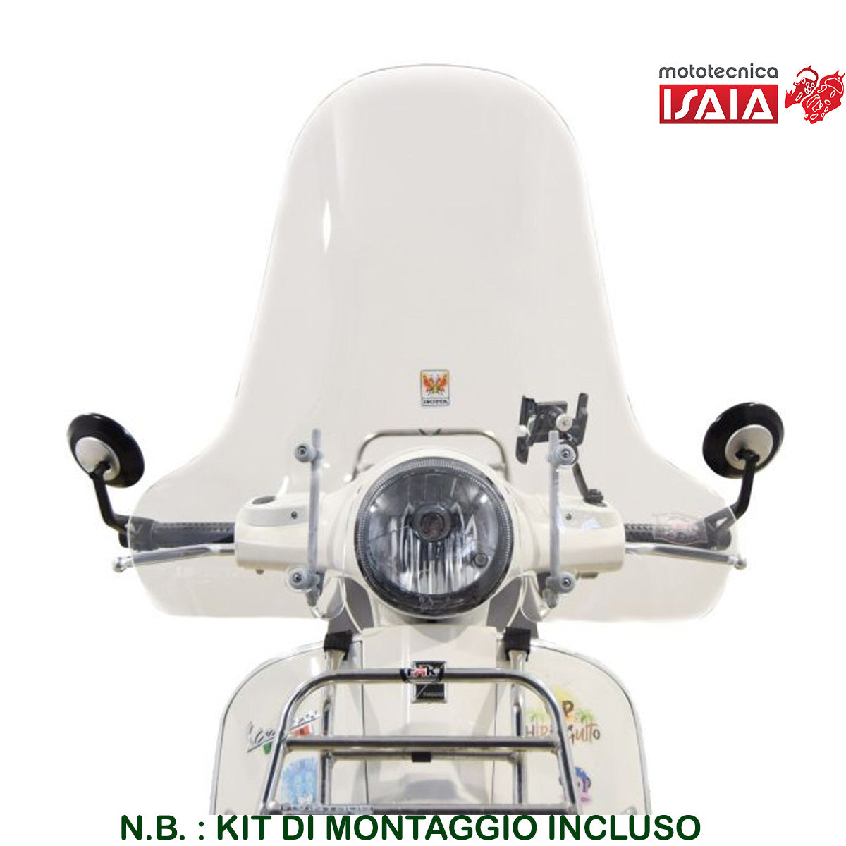 PARABREZZA CLASSIC DI MEDIE DIMENSIONI PER PIAGGIO VESPA GT 125/200/250 2003-2012  300 GTS 2008 - 2021