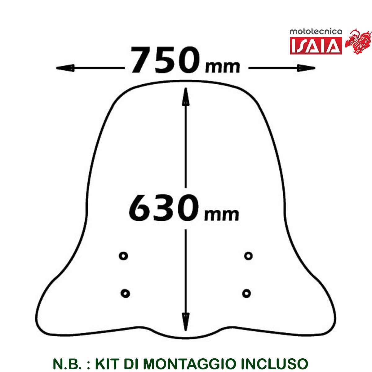 PARABREZZA CLASSIC PER PIAGGIO BEVERLY 125CC / 250CC