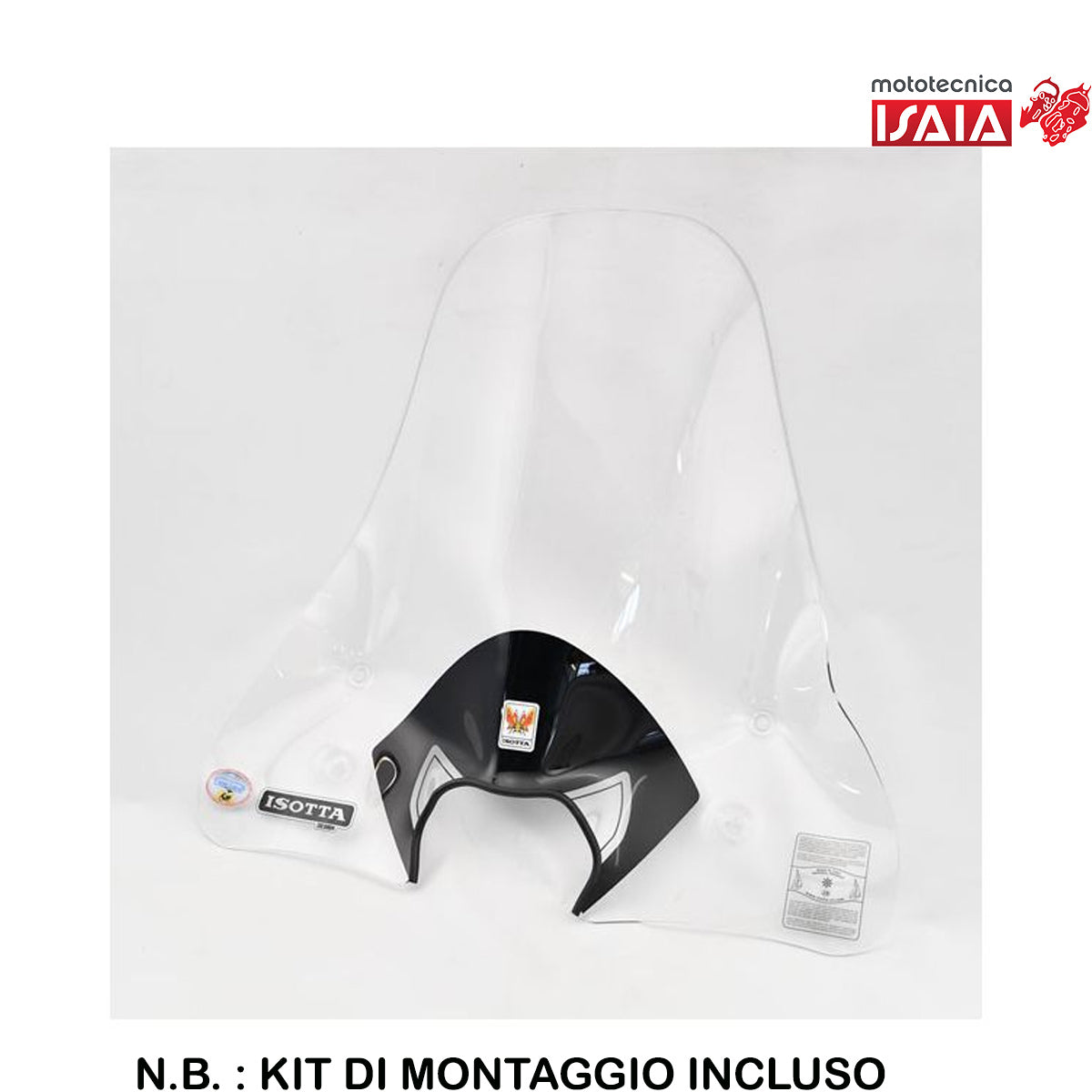 PARABREZZA MEDIA PROTEZIONE HONDA VISION 110 CON SERIGRAFIA ANTI REFRAZIONE SOLARE