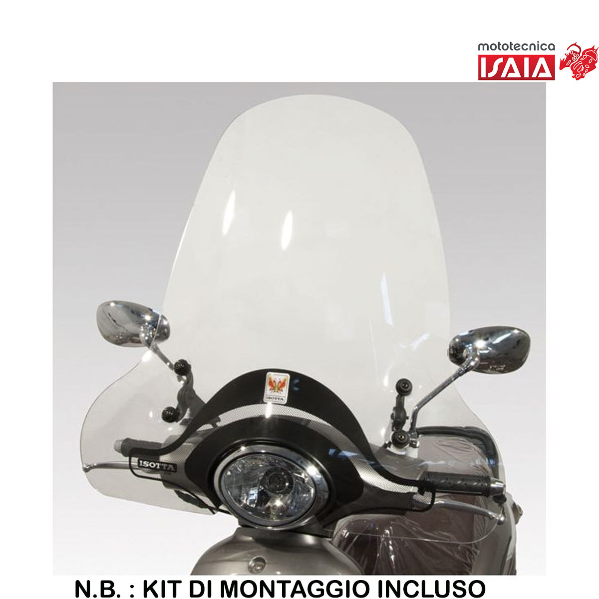 PARABREZZA MEDIA PROTEZIONE PER KYMCO PEOPLE 50-125-150 CON SERIGRAFIA ANTI REFRAZIONE SOLARE