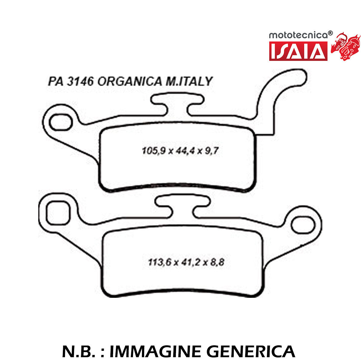 PASTICCHE ANTERIORI ORGANICHE YAMAHA XENTER