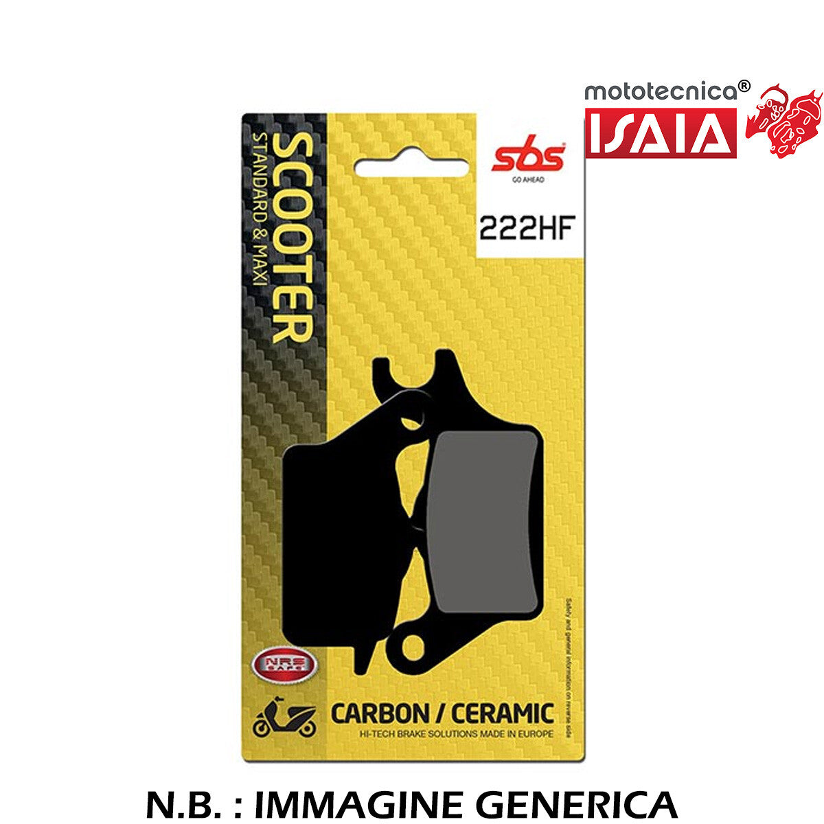 PASTIGLIA FRENO SBS 222HF