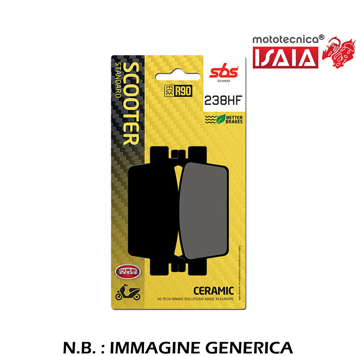 PASTIGLIA FRENO SBS 238HF