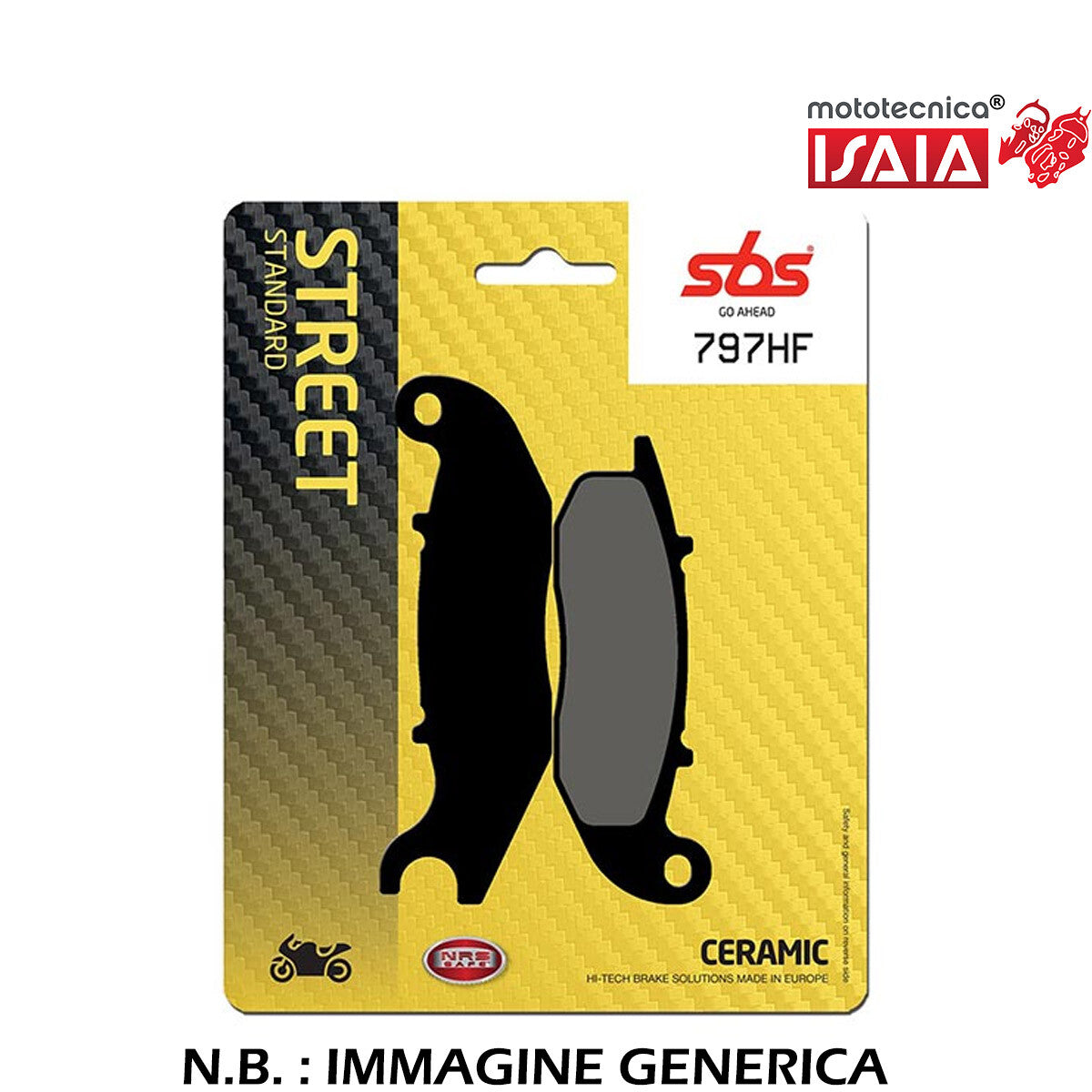 PASTIGLIA FRENO SBS 797HF