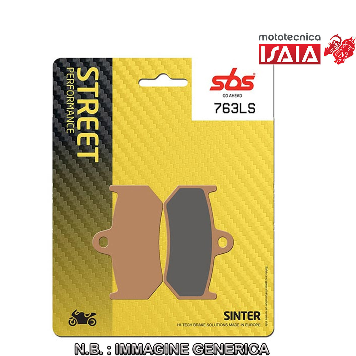 PASTIGLIE FRENO POSTERIORE SBS 763LS