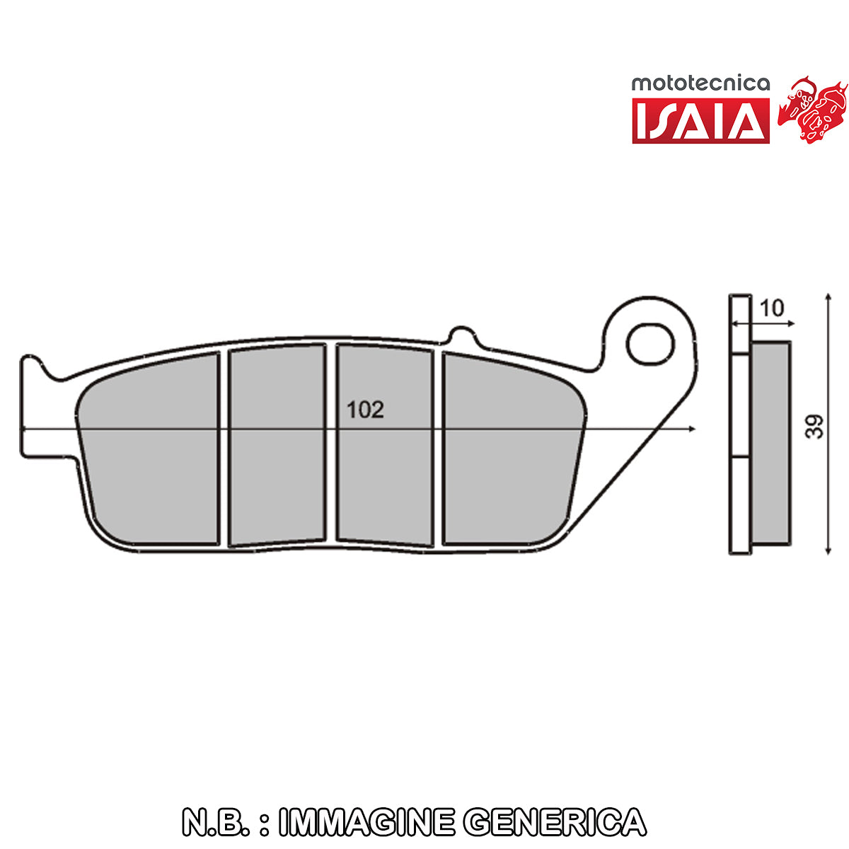 PASTIGLIE FRENO RMS ORGANICHE KYMCO XCITING 250-500CC