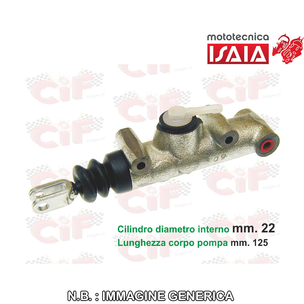 POMPA FRENO CIRCUITO SEMPLICE MONO-MANDATA APE CAR P2/P3