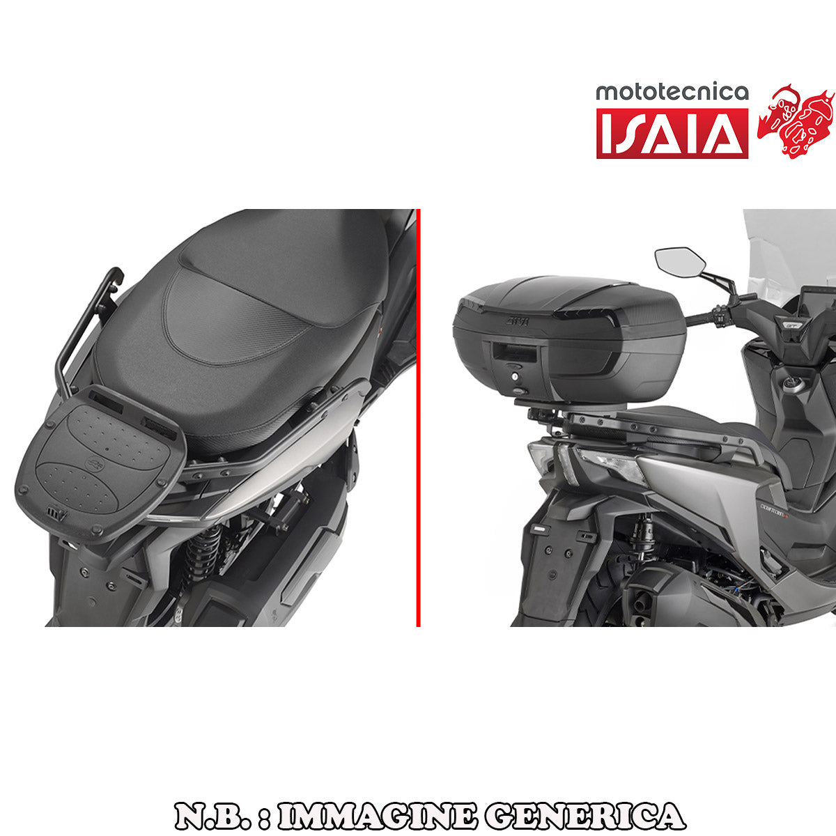 PORTAPACCHI PER BAULETTO DTW 350 GT