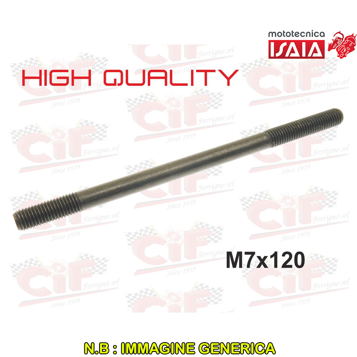 PRIGIONIERO FISSA CILINDRO- M7x120
