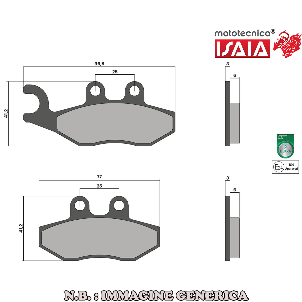 Pastiglie freno BRAKE PADS omologate Piaggio Vespa GTS