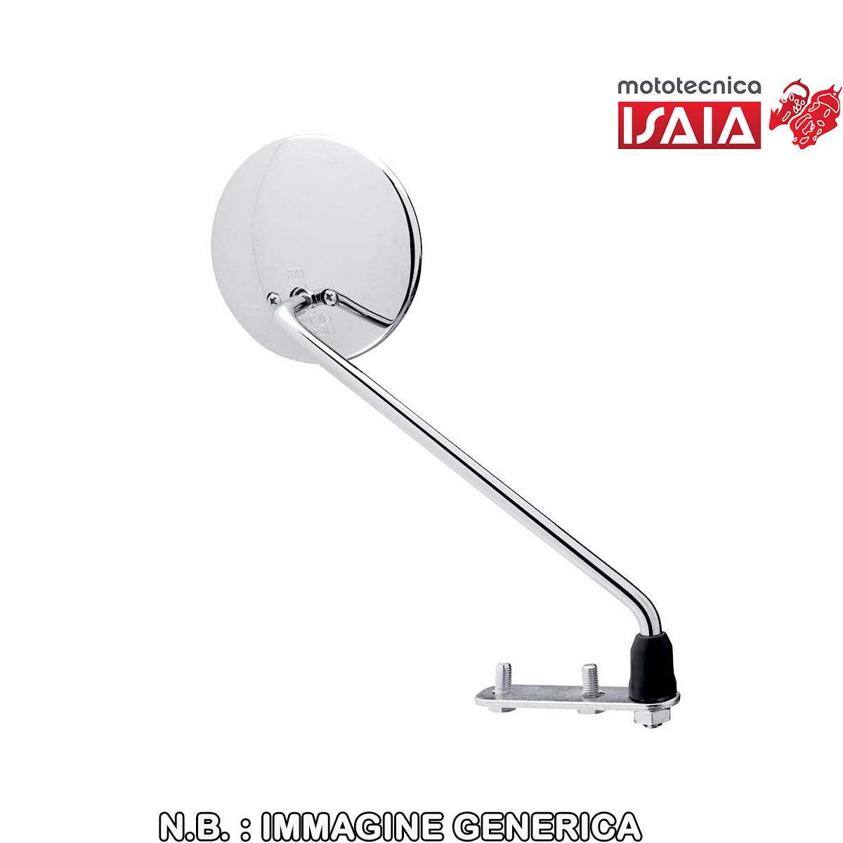 RETROVISORE DX CROMATO TONDO UNIVERSALE PER VESPA
