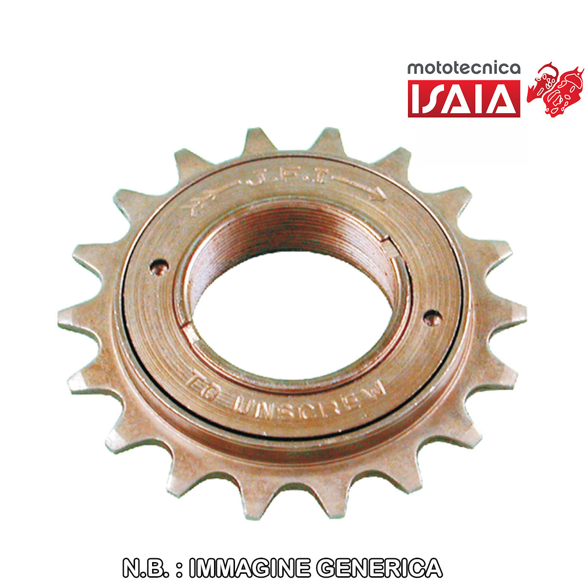 RUOTA LIBERA A FILETTO COMPLETO GIRO DI SFERE 1/2 X 1/8 1V - 16 DENTI, BRONZO