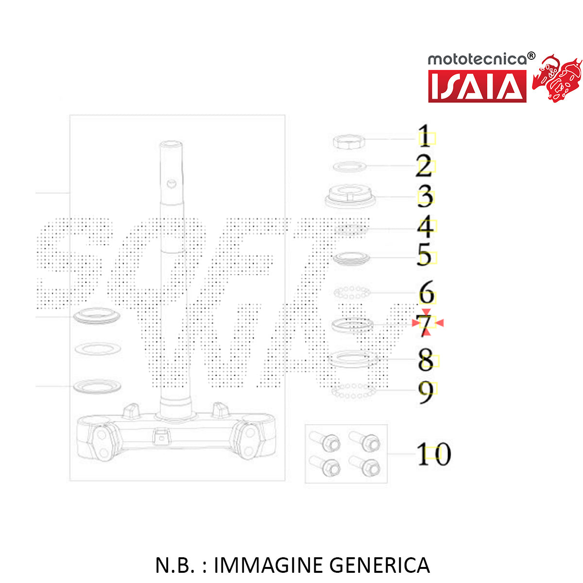 SEDE INFERIORE CUSCINETTO SR16