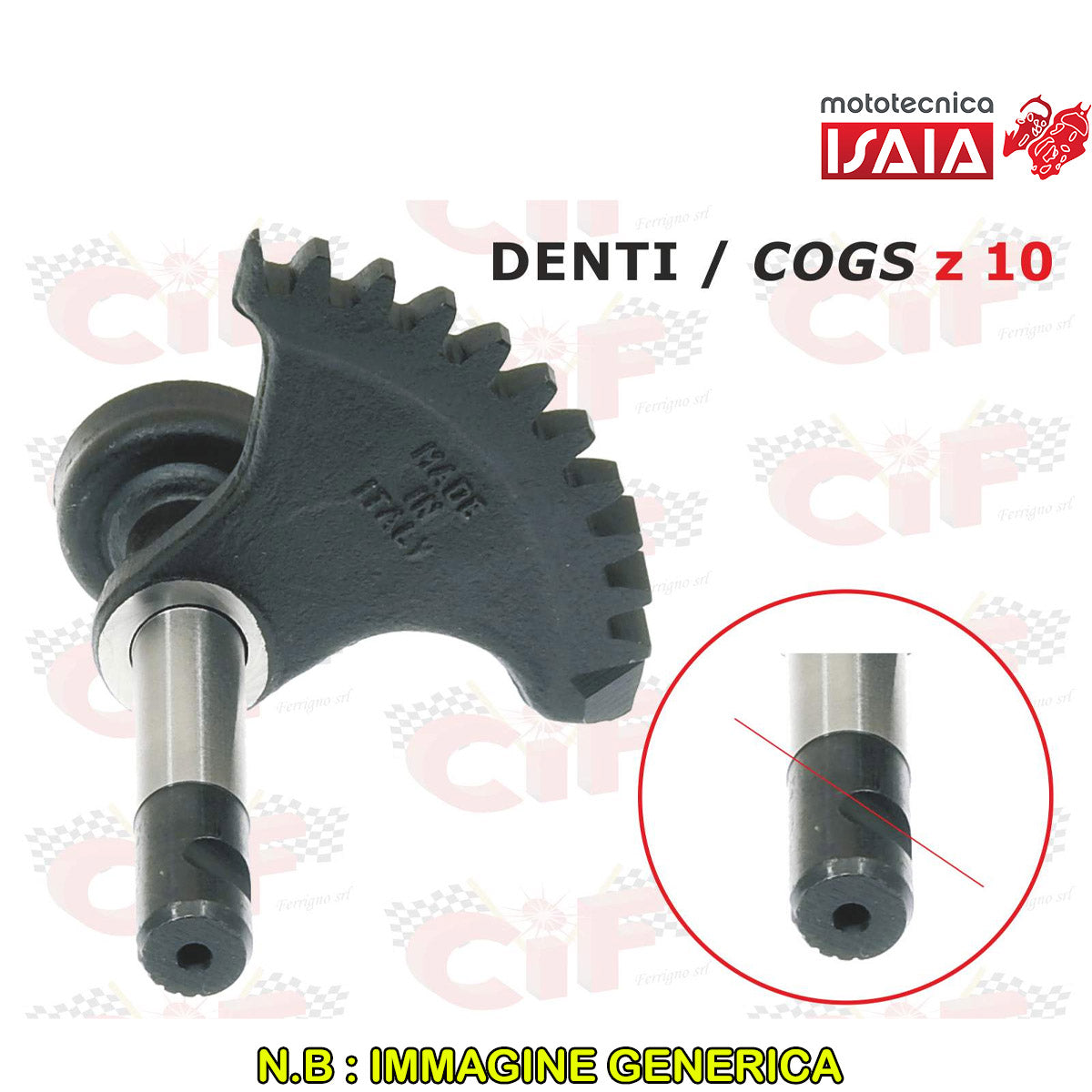 SETTORE AVVIAMENTO - N.DENTI Z 10 - INNESTO A 5 RIGHE