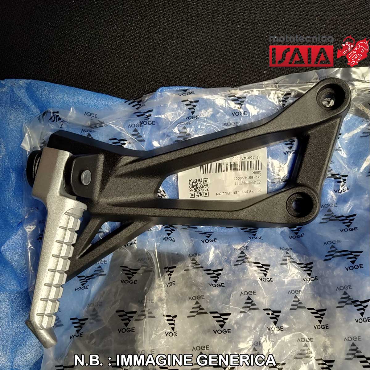 SUPPORTO PEDALINA PASSEGGERO SX COMPLETA VOGE VALICO/BRIVIDO 300cc