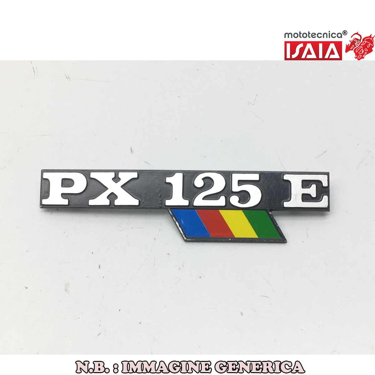 TARGHETTA EMBLEMA PER PIAGGIO VESPA PX125E ARCOBALENO