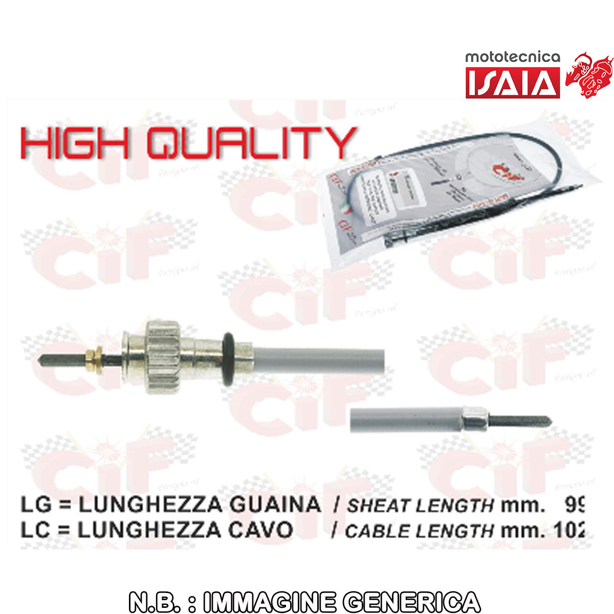 TRASMISSIONE CONTAKM. COMPLETA (LUNGHEZZA mm. 990/1025) VESPA PX PE