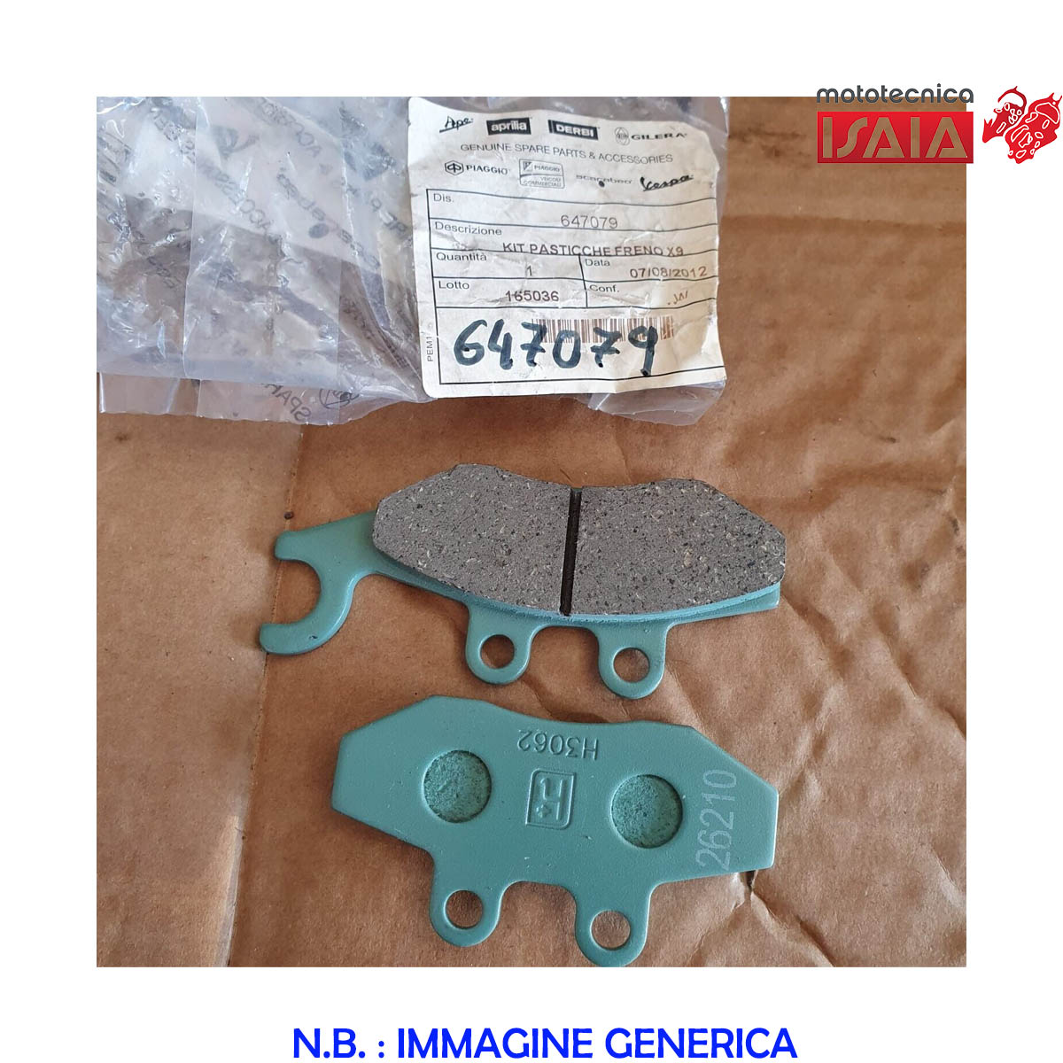 VV*PASTICCHE FRENO BEV.300 201 – Mototecnica Isaia