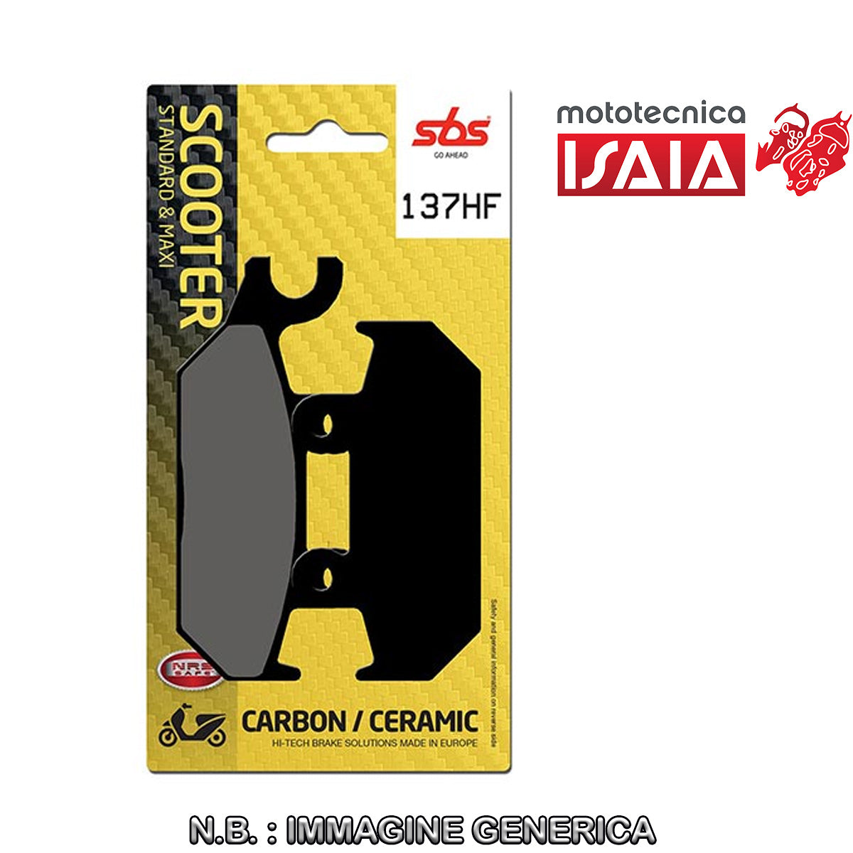 PASTIGLIE FRENO SBS 137HF