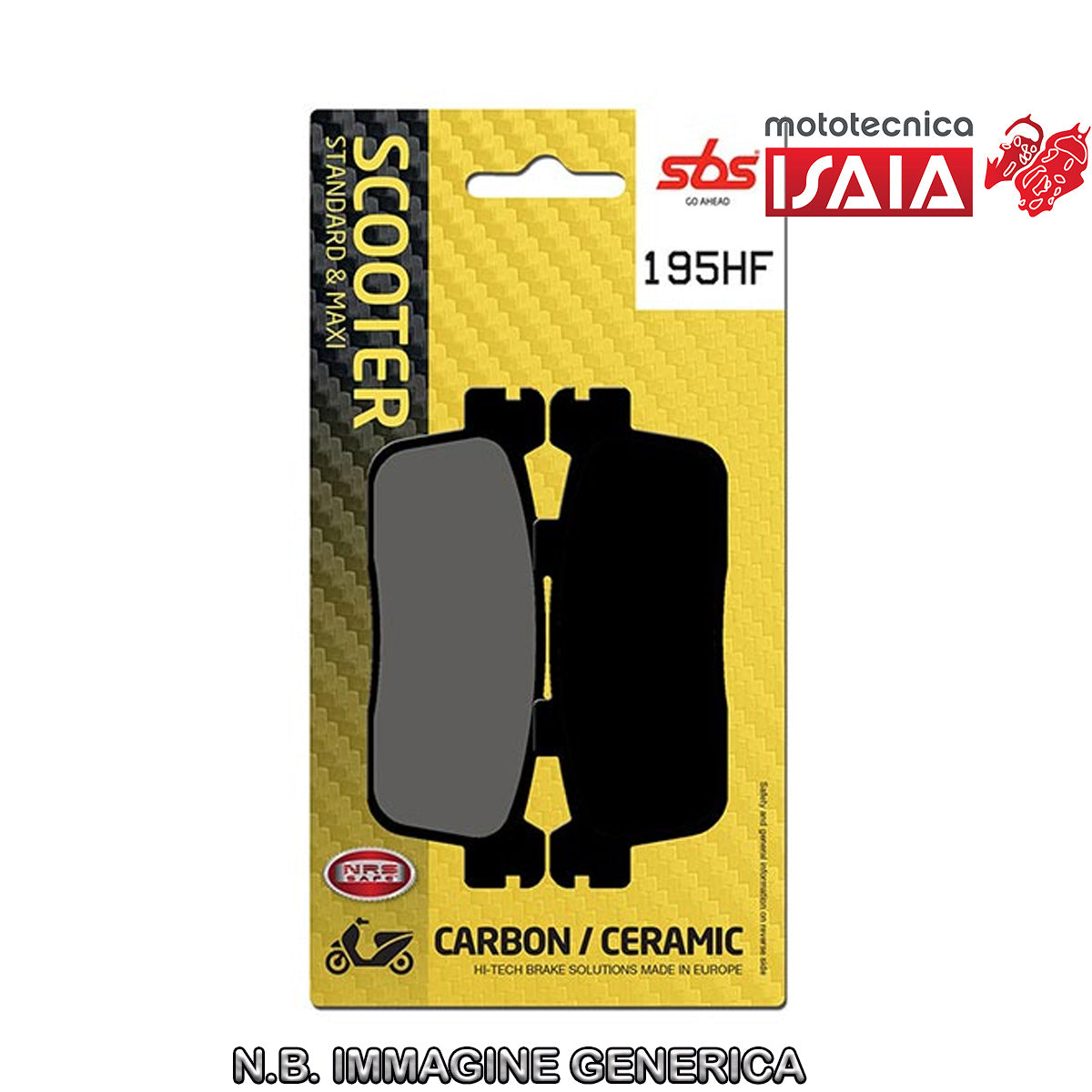 PASTIGLIE FRENO SBS 195HF