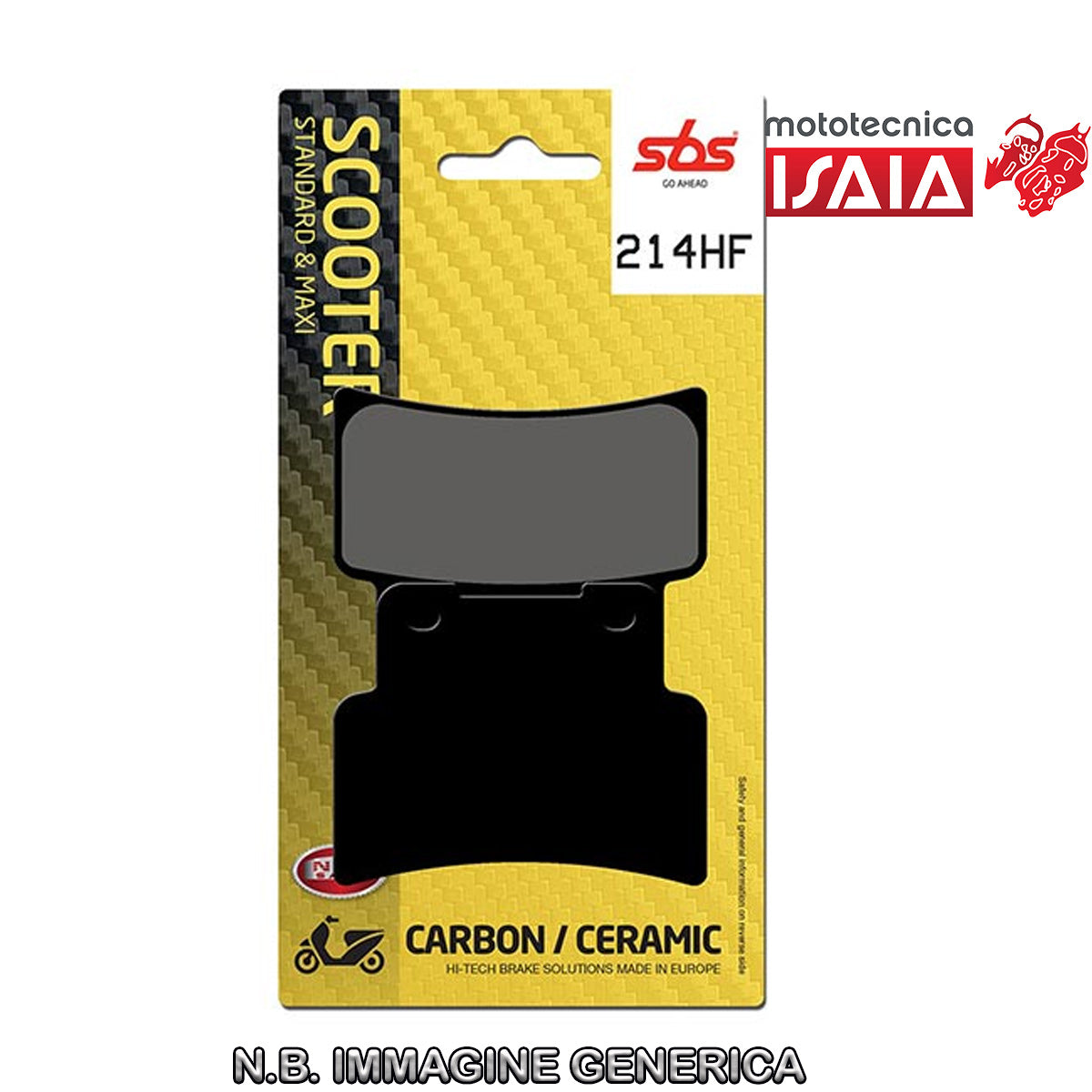 PASTIGLIE FRENO SBS 214HF