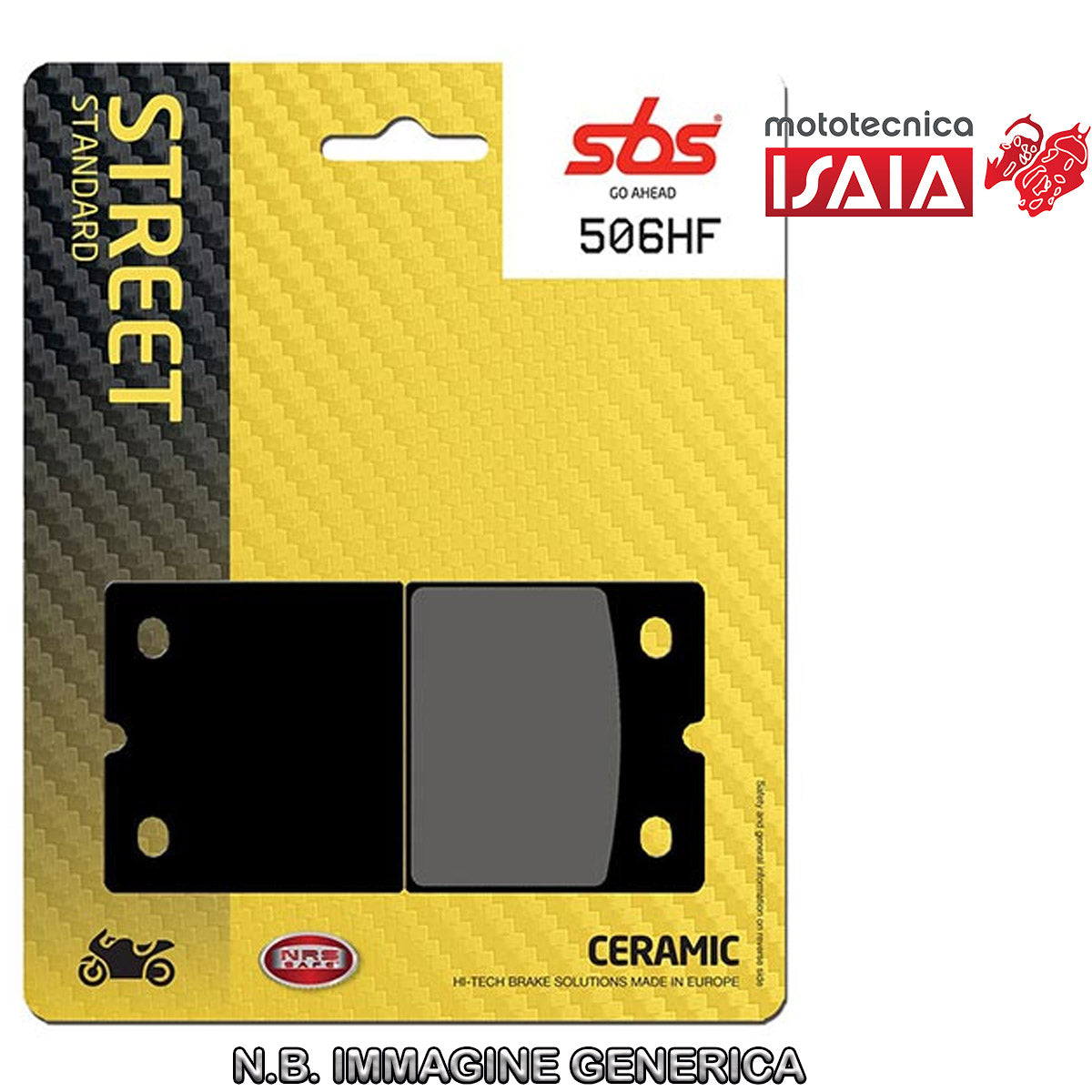 PASTIGLIE FRENO SBS 506HF